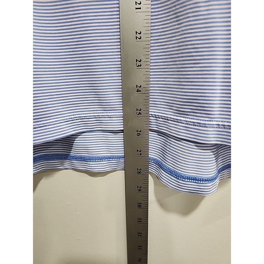Ralph Lauren RLX Wicking Golf Polo, Mens L, Lt. Blue/White Striped Short Sleeve - Picture 5 of 15